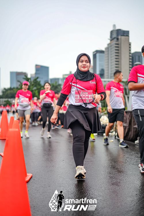 Race photo from Smartfren Run 2024