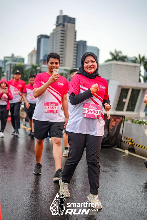 Race photo from Smartfren Run 2024