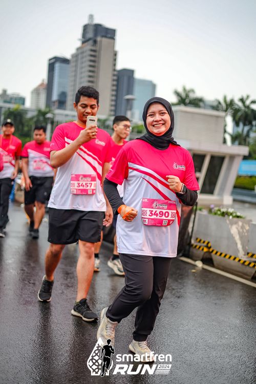 Race photo from Smartfren Run 2024