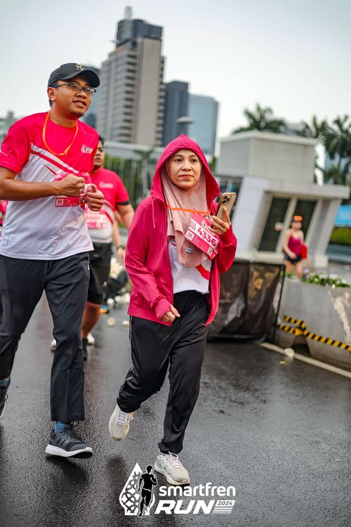 Race photo from Smartfren Run 2024