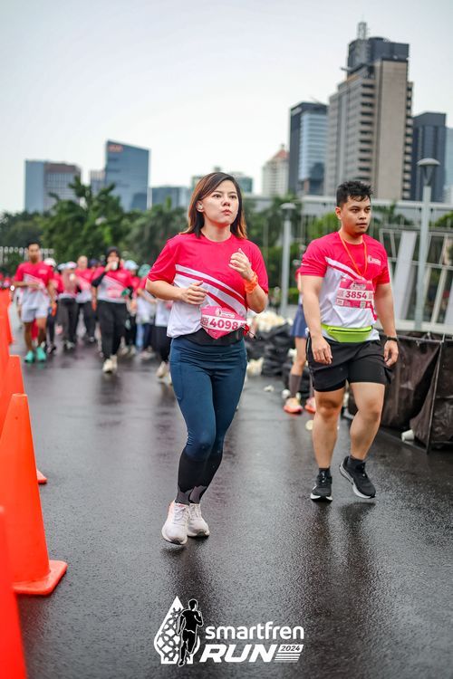 Race photo from Smartfren Run 2024