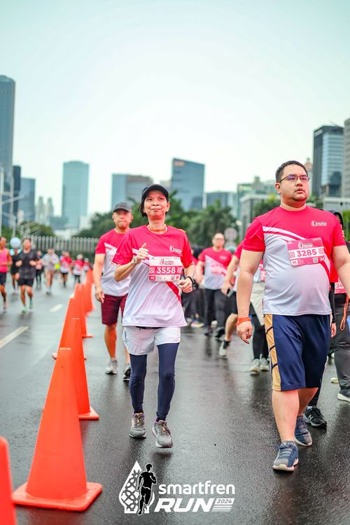 Race photo from Smartfren Run 2024