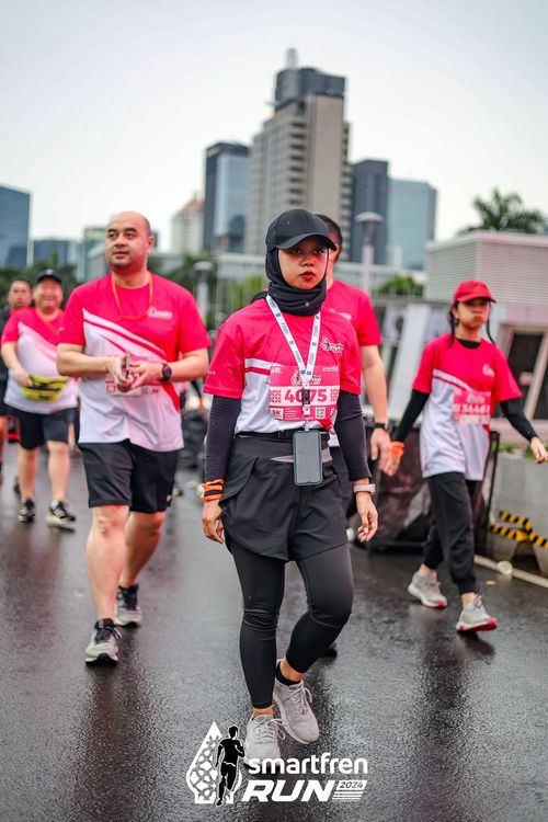 Race photo from Smartfren Run 2024