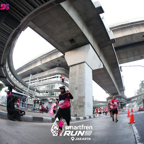 Race photo from SMARTFREN RUN 2026