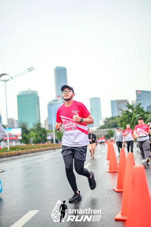 Race photo from Smartfren Run 2024