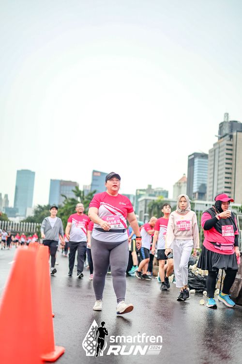 Race photo from Smartfren Run 2024