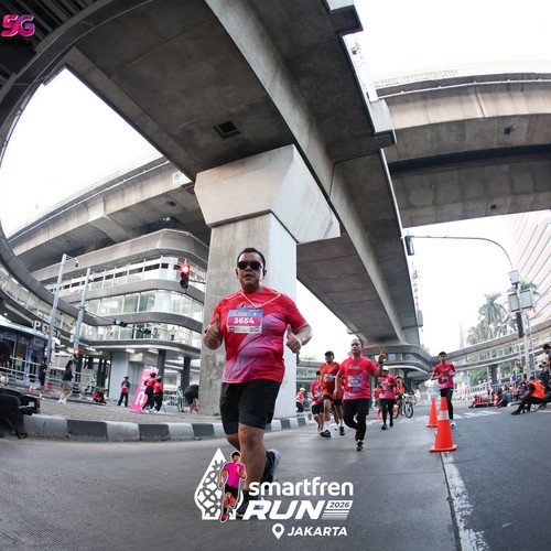 Race photo from SMARTFREN RUN 2026