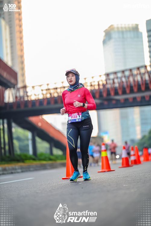 Race photo from Smartfren Run 2025 