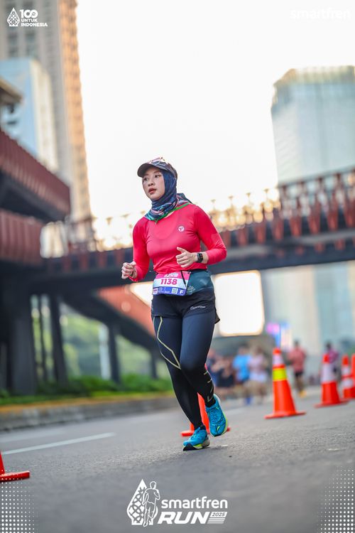 Race photo from Smartfren Run 2025 
