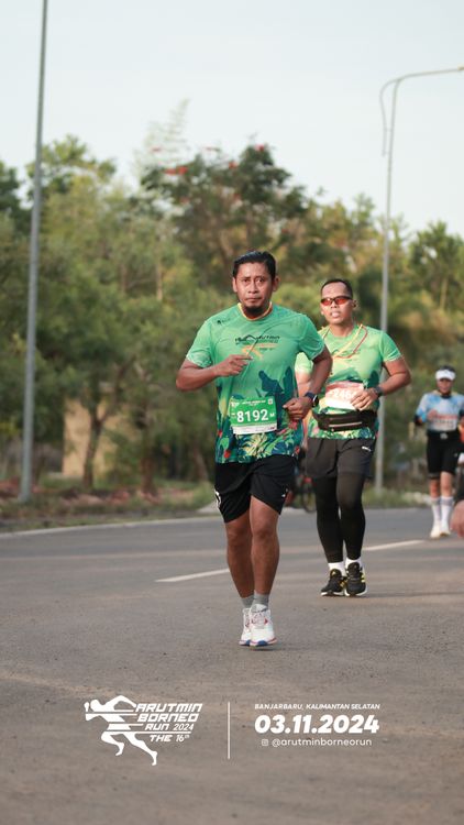 Race photo from Arutmin Borneo Run 2024