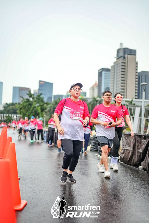 Race photo from Smartfren Run 2024