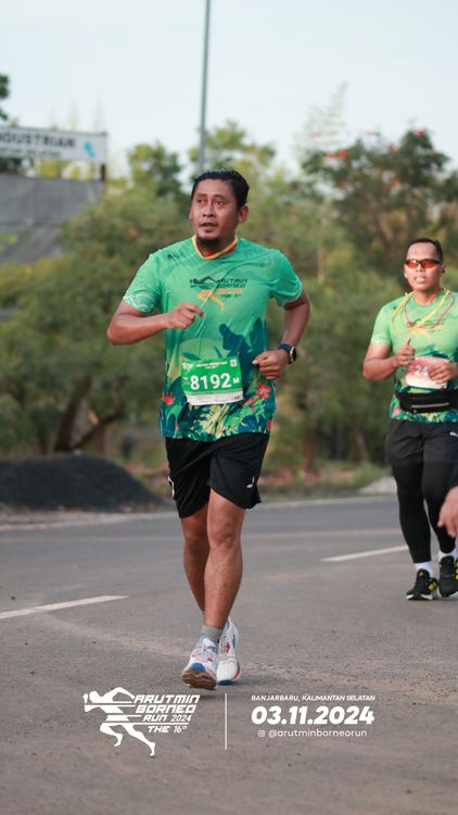 Race photo from Arutmin Borneo Run 2024