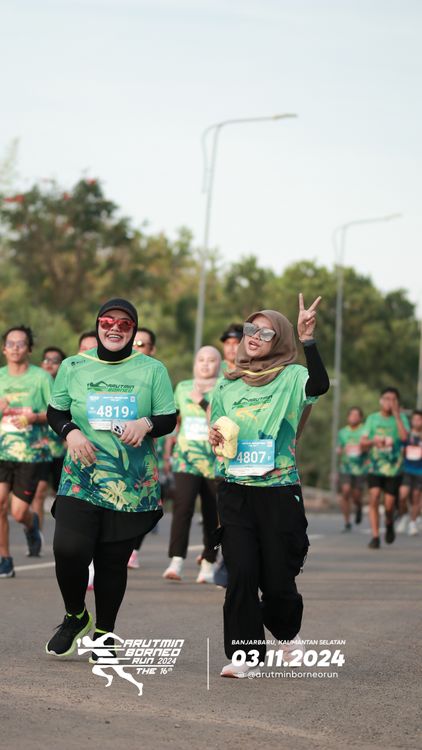 Race photo from Arutmin Borneo Run 2024