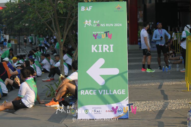 Race photo from BAF LIONS RUN 2024