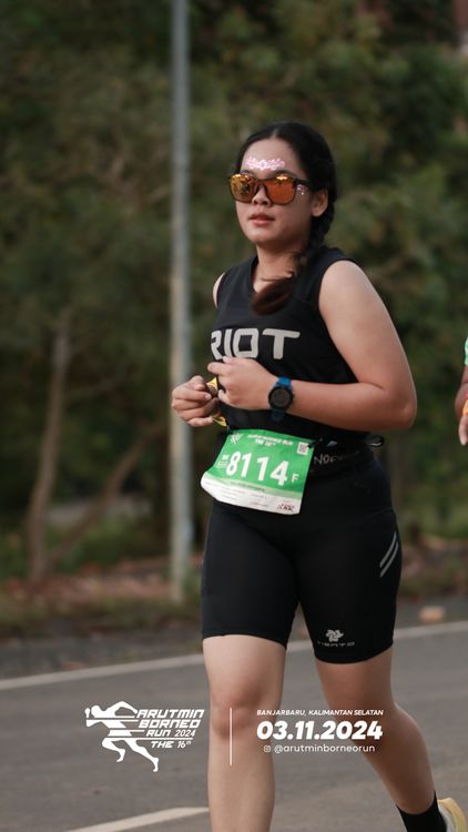 Race photo from Arutmin Borneo Run 2024