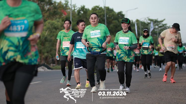 Race photo from Arutmin Borneo Run 2024