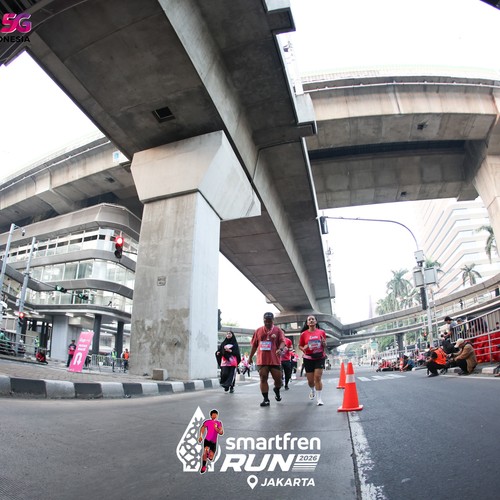 Race photo from SMARTFREN RUN 2026