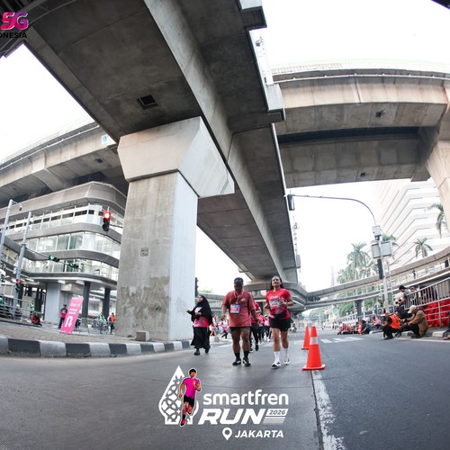 Race photo from SMARTFREN RUN 2026