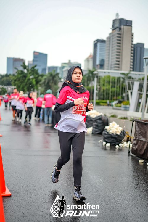 Race photo from Smartfren Run 2024