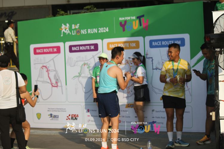 Race photo from BAF LIONS RUN 2024