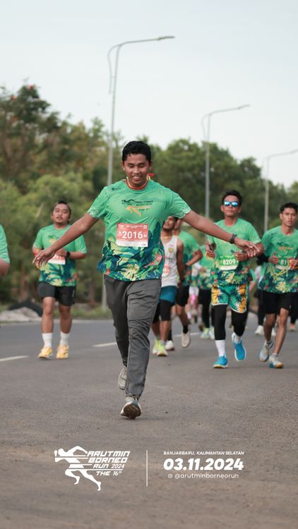 Race photo from Arutmin Borneo Run 2024