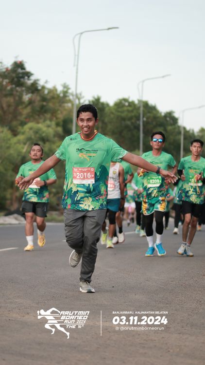 Race photo from Arutmin Borneo Run 2024