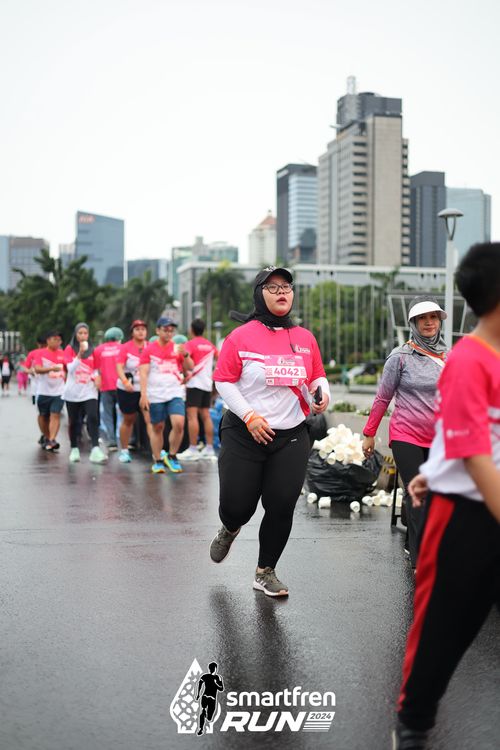 Race photo from Smartfren Run 2024
