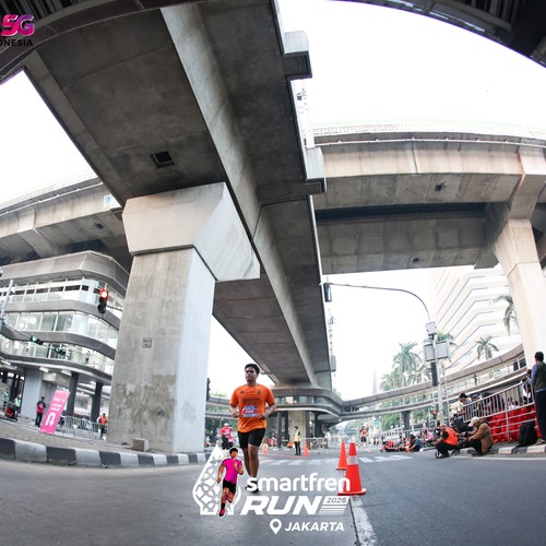 Race photo from SMARTFREN RUN 2026