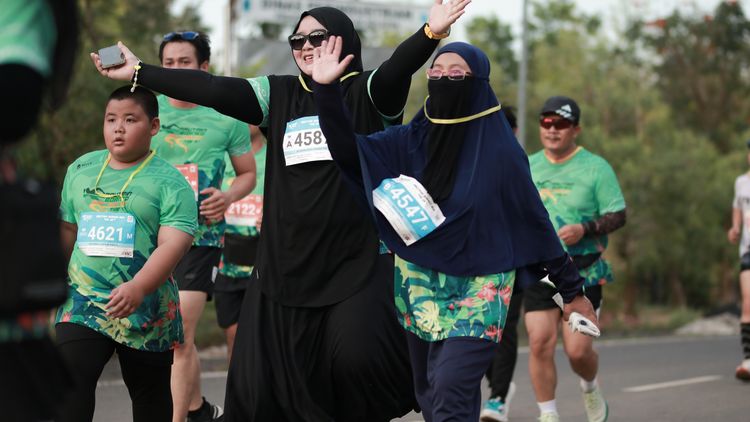 Race photo from Arutmin Borneo Run 2024
