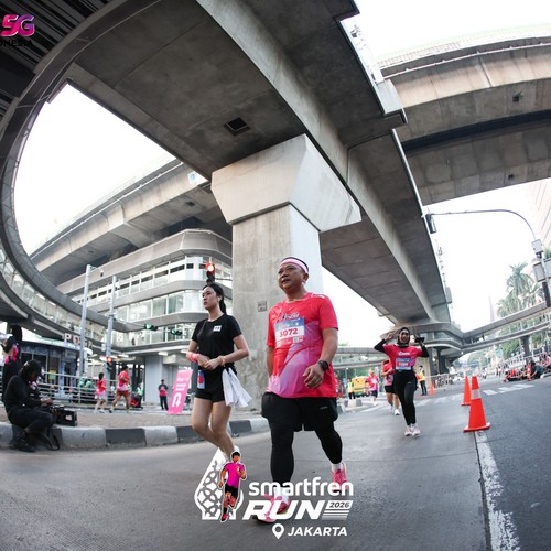 Race photo from SMARTFREN RUN 2026