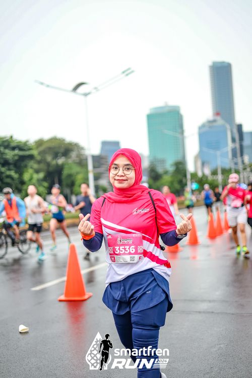 Race photo from Smartfren Run 2024
