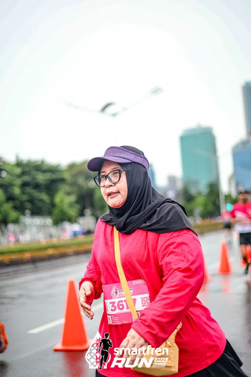 Race photo from Smartfren Run 2024