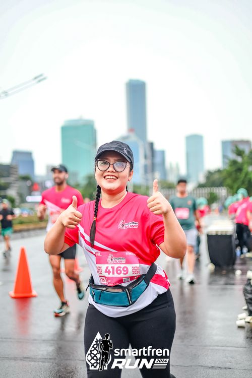 Race photo from Smartfren Run 2024