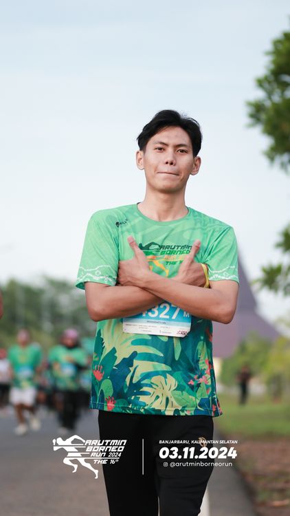 Race photo from Arutmin Borneo Run 2024