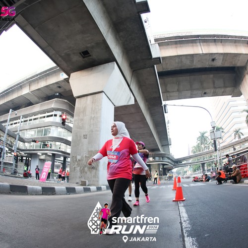 Race photo from SMARTFREN RUN 2026