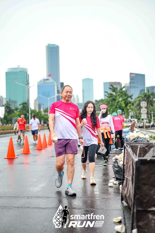 Race photo from Smartfren Run 2024
