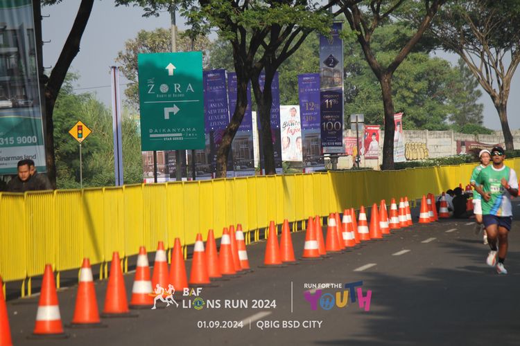 Race photo from BAF LIONS RUN 2024