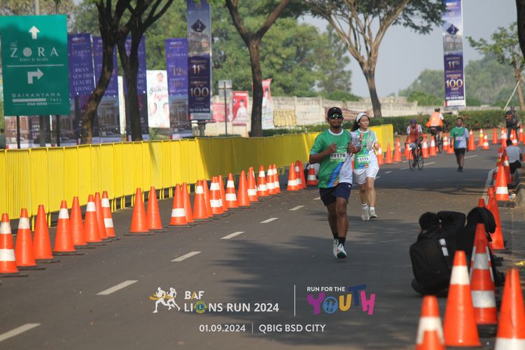 Race photo from BAF LIONS RUN 2024