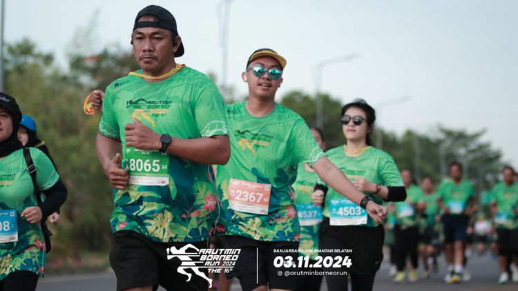 Race photo from Arutmin Borneo Run 2024