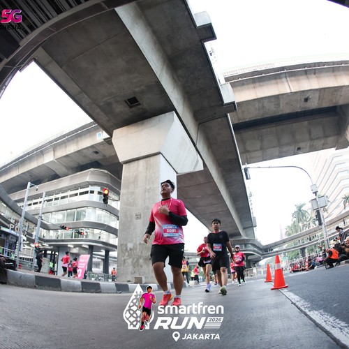 Race photo from SMARTFREN RUN 2026