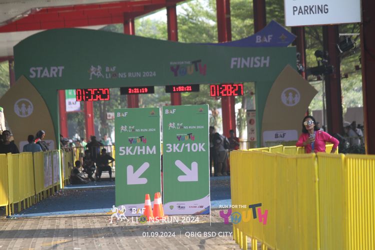 Race photo from BAF LIONS RUN 2024