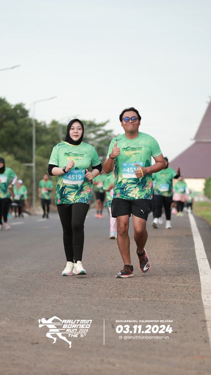 Race photo from Arutmin Borneo Run 2024
