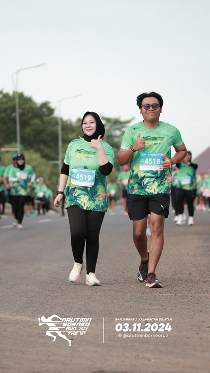 Race photo from Arutmin Borneo Run 2024