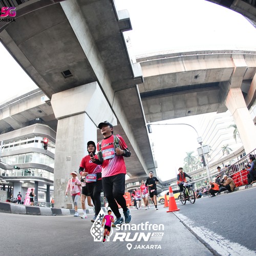 Race photo from SMARTFREN RUN 2026