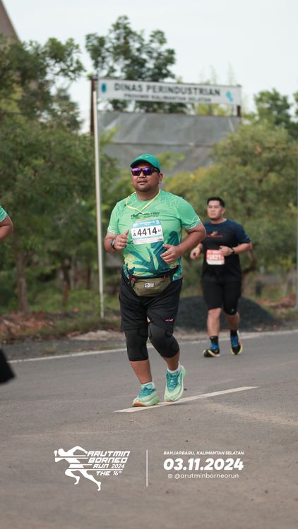 Race photo from Arutmin Borneo Run 2024