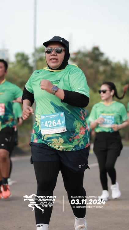 Race photo from Arutmin Borneo Run 2024