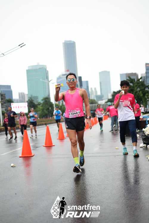 Race photo from Smartfren Run 2024