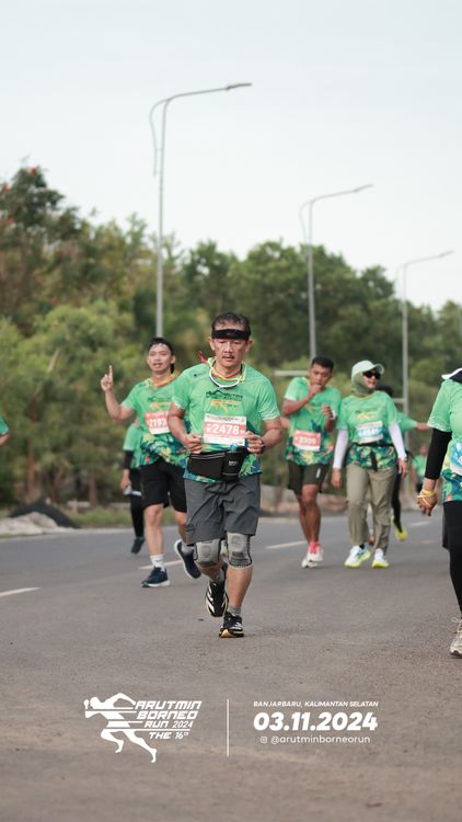 Race photo from Arutmin Borneo Run 2024