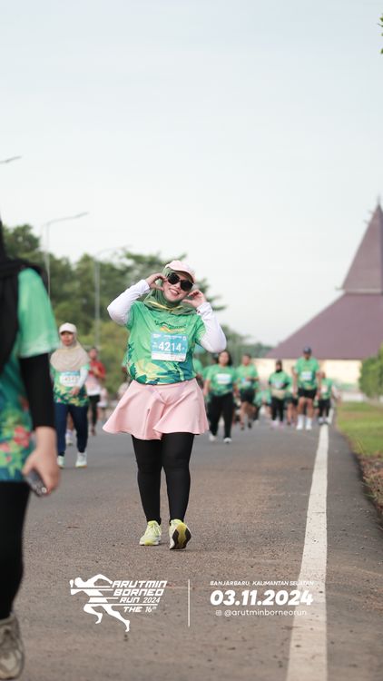 Race photo from Arutmin Borneo Run 2024