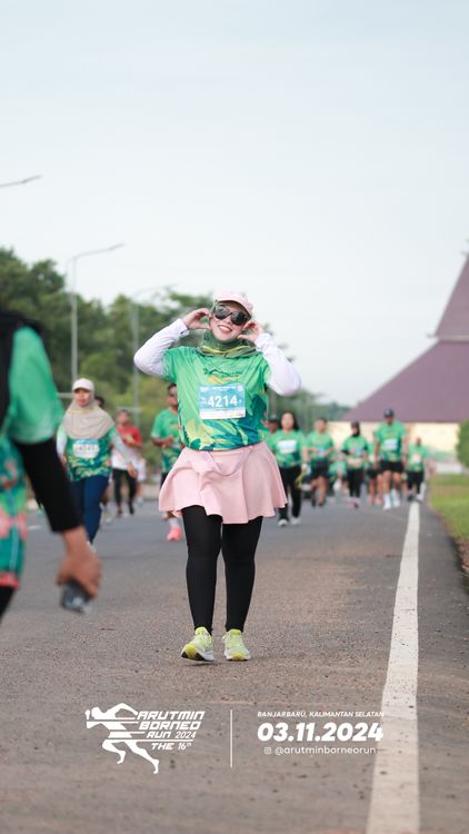 Race photo from Arutmin Borneo Run 2024